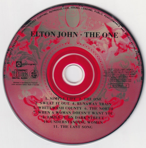 Elton John : The One (CD, Album, Dis)