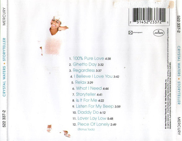 Crystal Waters : Storyteller (CD, Album)