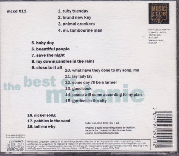 Melanie (2) : The Best Of Melanie (CD, Comp)