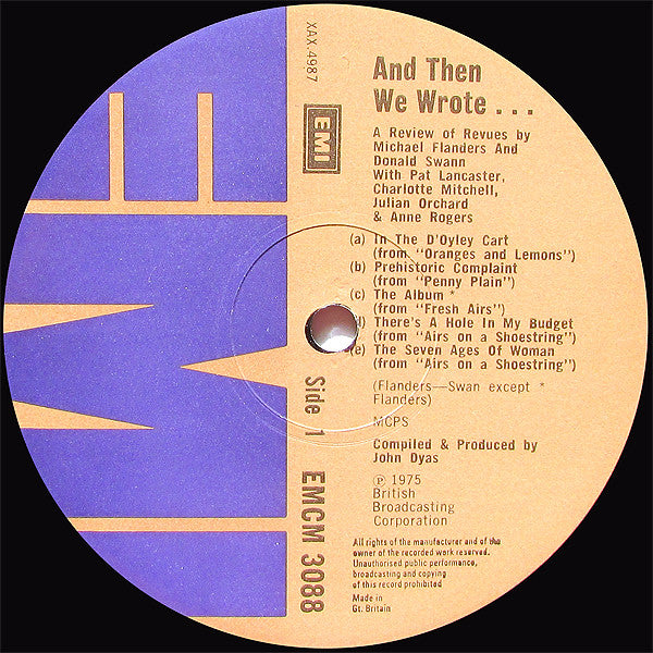 Michael Flanders & Donald Swann* : And Then We Wrote... (LP, Mono, Cre)