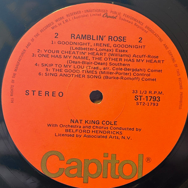 Nat King Cole : Ramblin' Rose (LP, Album, Ora)