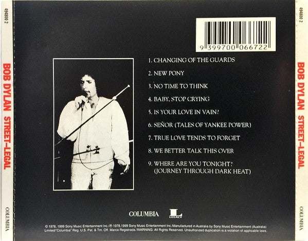 Bob Dylan : Street Legal (CD, Album, RE)