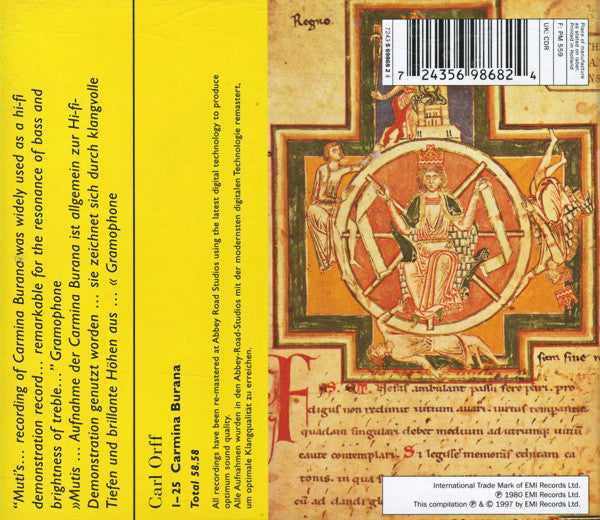 Orff*, Philharmonia Chorus & Orchestra*, Augér*, Summers*, Van Kesteren*, Riccardo Muti : Carmina Burana (CD, RE, RM)