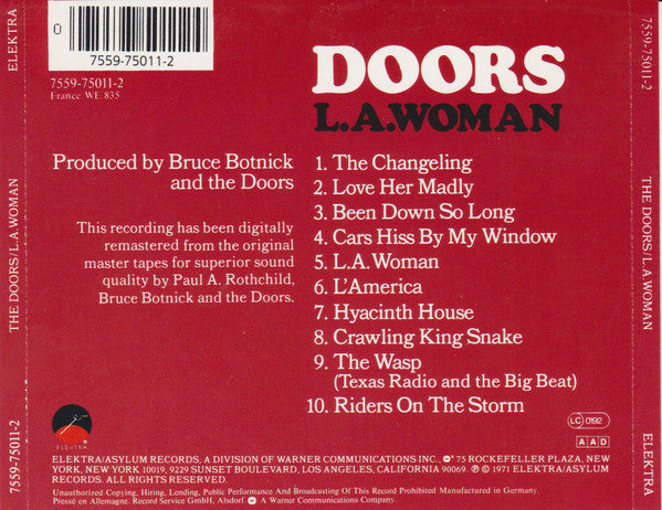 Doors* : L.A. Woman (CD, Album, RE, RM)