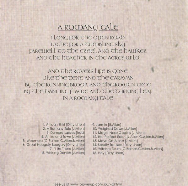 Dirty Linen (2) : A Romany Tale (CD, Album)