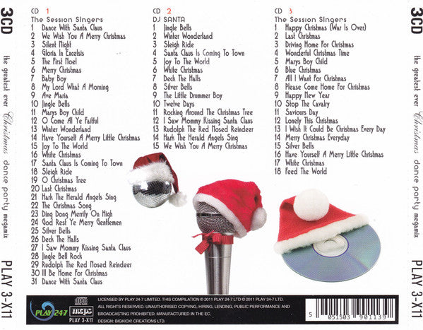 Studio 99 : The Greatest Ever Christmas Dance Party Megamix (3xCD, Mixed, RE)