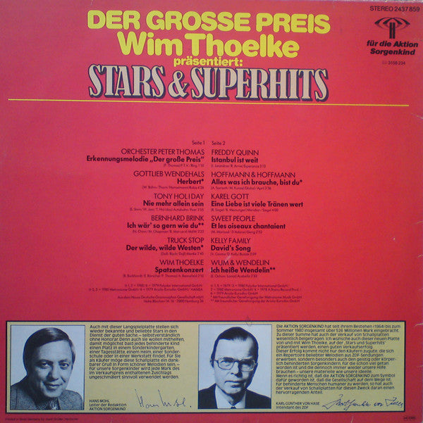 Various : Der Grosse Preis - Wim Thoelke Präsentiert: Stars & Superhits (LP, Comp)