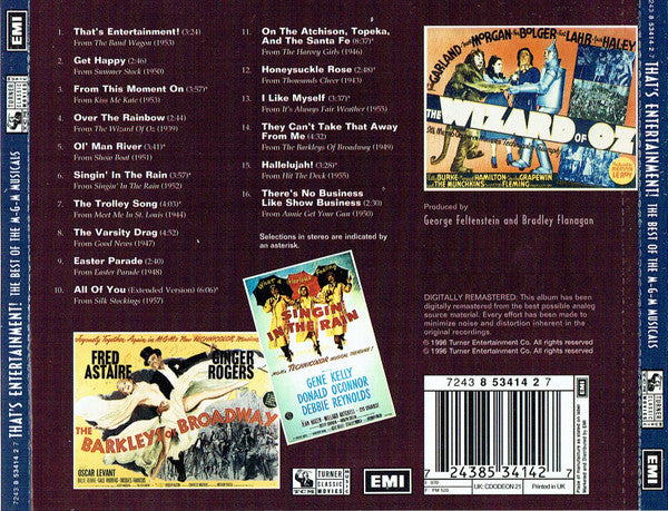 Various : That's Entertainment (The Best Of The M-G-M Musicals) (CD, Comp, RM)