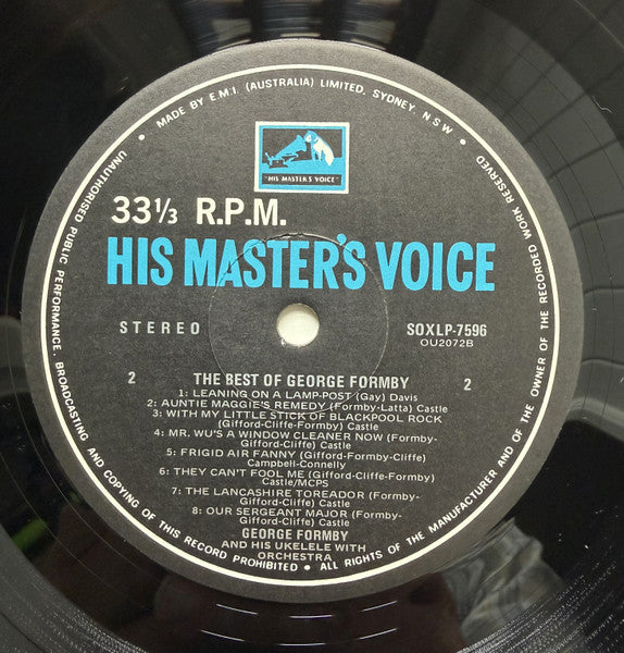 George Formby : The Best Of George Formby (LP, Comp)