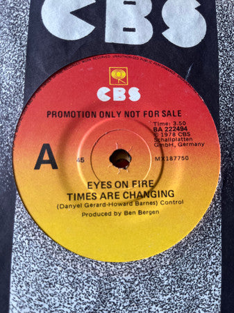 Eyes On Fire : Times Are Changing (7", Single, Promo)