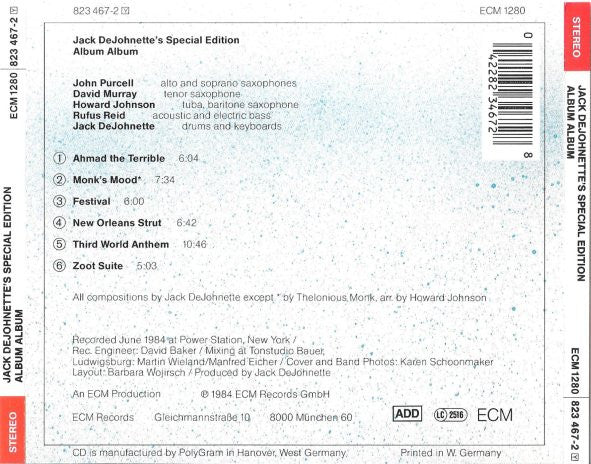 Jack DeJohnette's Special Edition : Album Album (CD, Album)