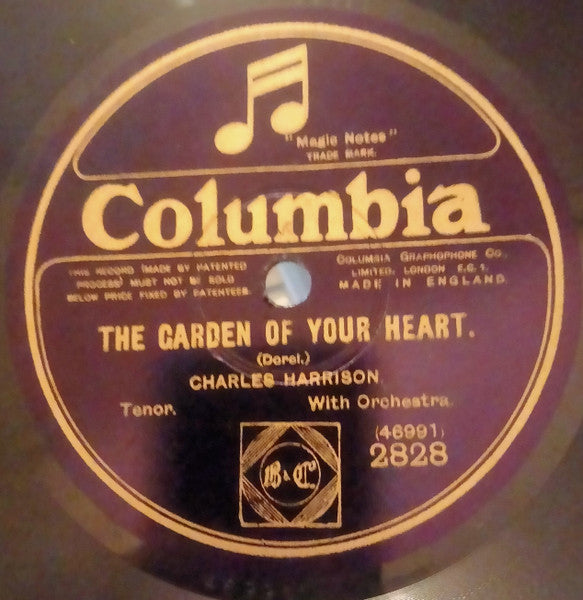 Charles Harrison (3) : Two Eyes Of Grey / The Garden Of The Heart  (Shellac, 10")