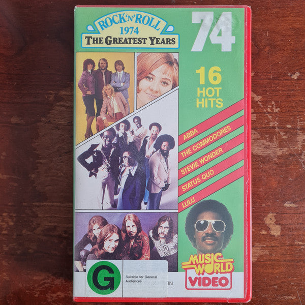 Various : Rock 'N' Roll-The Greatest Years-1974 (VHS, Comp)