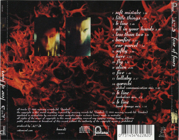 Lamb : Fear Of Fours (CD, Album, RP)