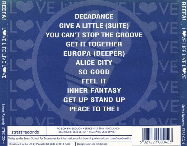 Reefa! : Love Life Live Love (CD, Album)