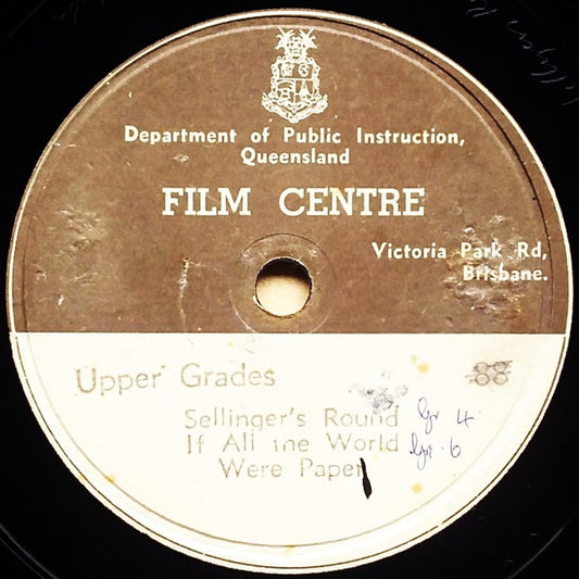 Department Of Public Instruction Queensland Film Centre : Upper Grades  (10", Mono)