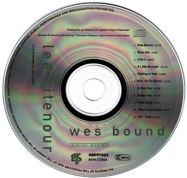 Lee Ritenour : Wes Bound (CD, Album)