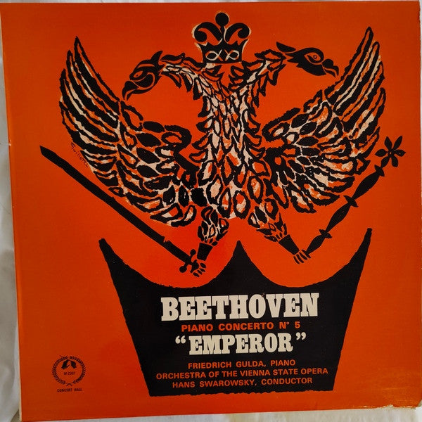 Beethoven* – Friedrich Gulda, Orchestra Of The Vienna State Opera*, Hans Swarowsky : Piano Concerto Nº 5 “Emperor” (LP, Mono)