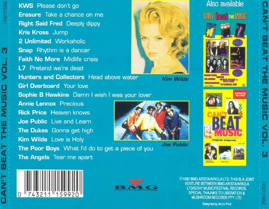Various : Can't Beat The Music Vol. 3 (CD, Comp)