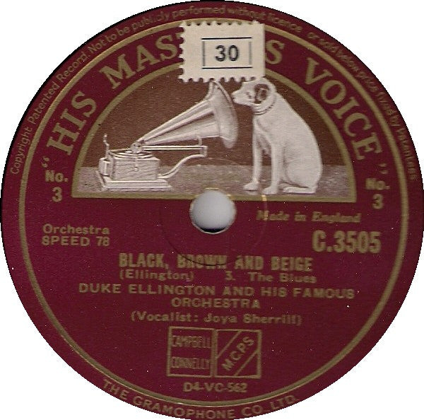 Duke Ellington And His Orchestra : Black, Brown And Beige (Shellac, 12")