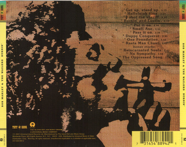 Bob Marley & The Wailers : Burnin' (CD, Album, RE, RM)
