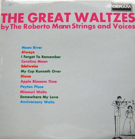 Roberto Mann And His Orchestra And The Roberto Mann Singers : The Great Waltzes (LP, Album, Mono)