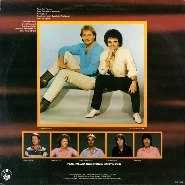Air Supply : Now And Forever (LP, Album)