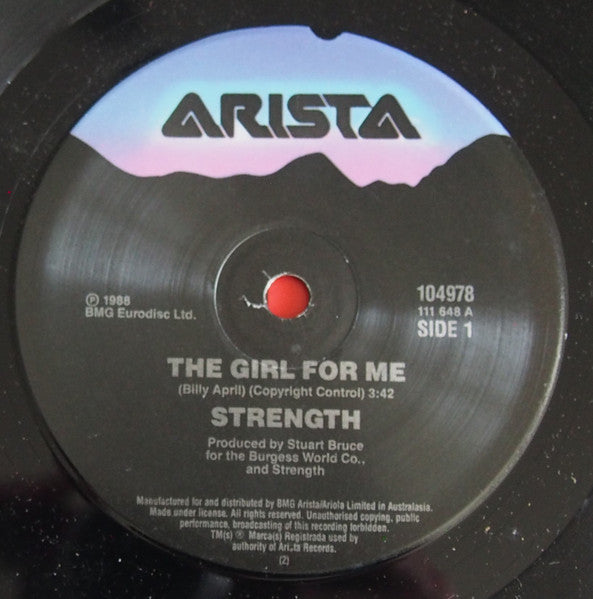 Strength (3) : The Girl For Me (7", Single)