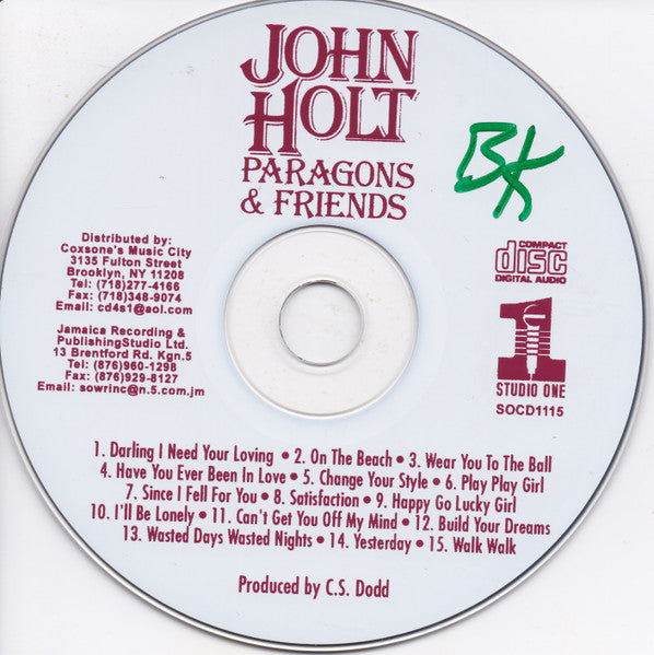 John Holt : Paragons & Friends (CD, Album)