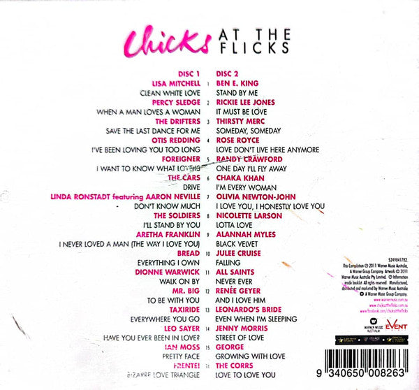 Various : Chicks at the Flick The Love Collection (2xCD, Comp)