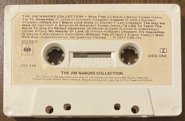 Jim Nabors : The Jim Nabors Collection - 20 Of My Favourite Songs (Cass, Comp)