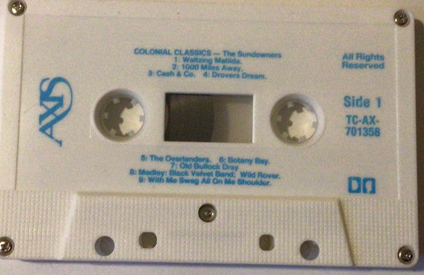 Sundowners (8) : Colonial Classics (Cass, Album, RE)