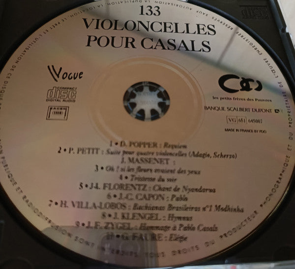 133 Violoncelles Pour Casals : En Concert (CD, Comp)