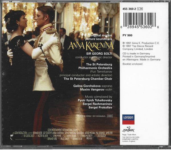Georg Solti : Leo Tolstoy's - Anna Karenina (Music From And Inspired By The Motion Picture) (CD, Album)