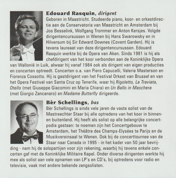 De Mastreechter Staar o.l.v. Edouard Rasquin : Mastreechter Staar In Concert (CD, Comp, RE)