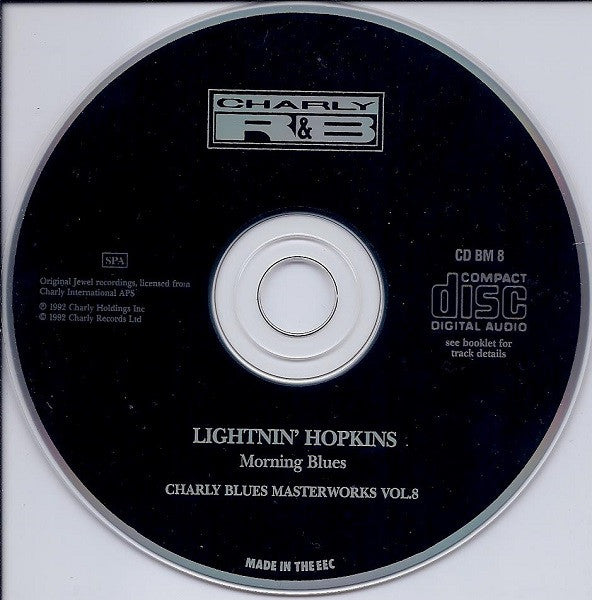 Lightnin' Hopkins : Morning Blues: Charly Blues Masterworks, Vol. 8 (CD, Comp, RE)