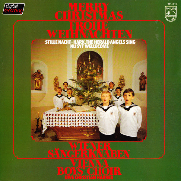 Wiener Sängerknaben - Vienna Boys Choir* : Uwe Christian Harrer : Merry Christmas - Frohe Weihnachten (LP)