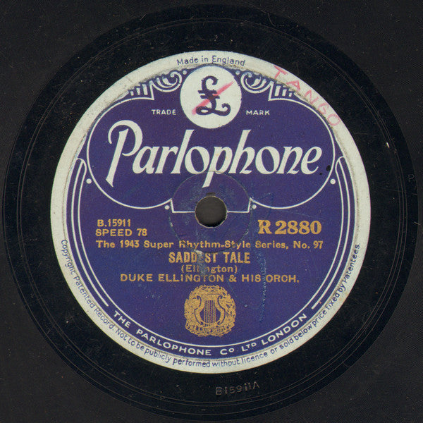 Duke Ellington & His Orch.* : Saddest Tale / Bundle Of Blues (Shellac, 10")