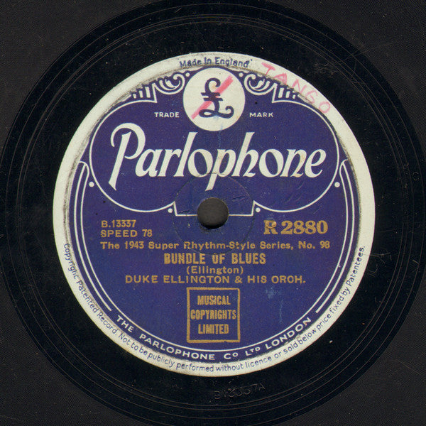 Duke Ellington & His Orch.* : Saddest Tale / Bundle Of Blues (Shellac, 10")