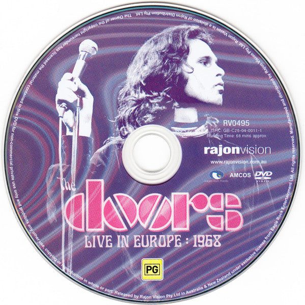 The Doors : Live In Europe 1968 (DVD-V, PAL)