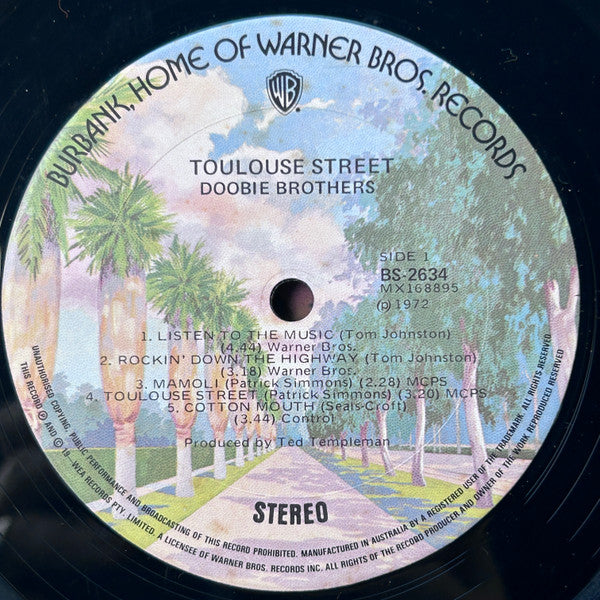The Doobie Brothers : Toulouse Street (LP, Album, Gat)