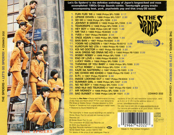 The Spiders (3) : Let's Go Spiders! GS I Love You Volume 3 (CD, Comp)