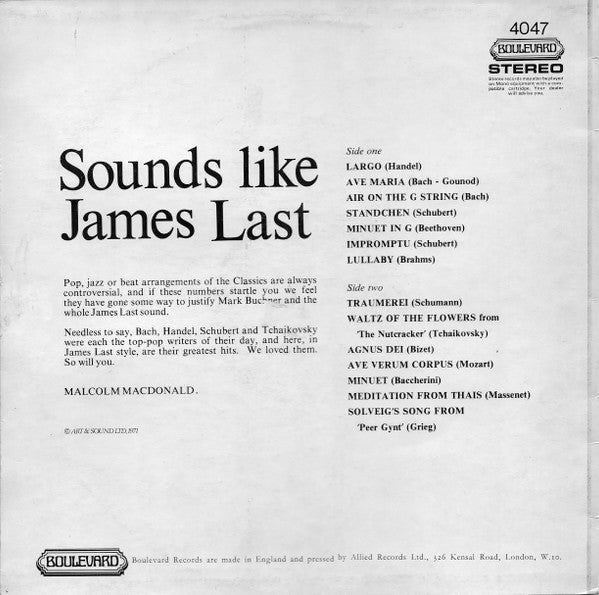 Mark Buchner And His Epic Sounds : Sounds Like James Last (LP, Album)