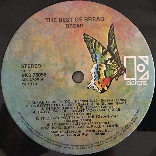 Bread : The Best Of Bread (LP, Comp, Gat)