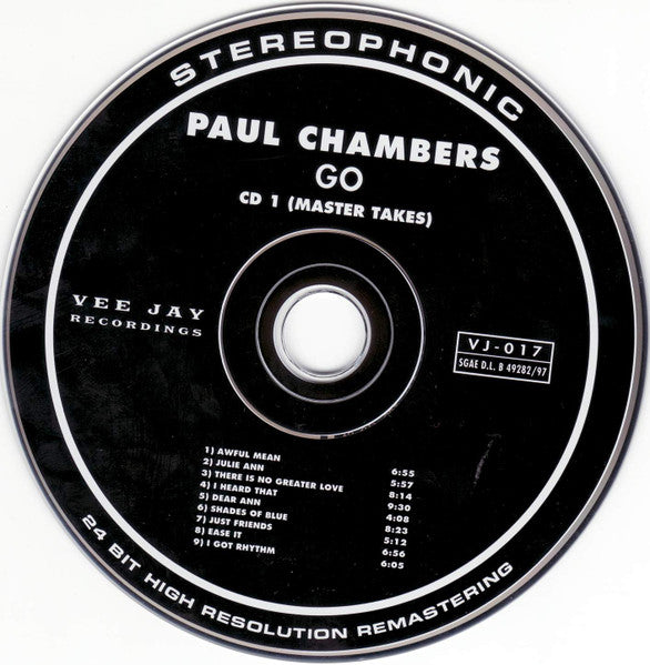 Paul Chambers (3) : Go (CD, Album, RE, RM + CD, Comp, RM)