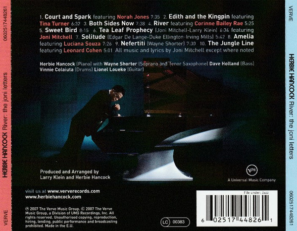 Herbie Hancock : River: The Joni Letters (CD, Album, RE)