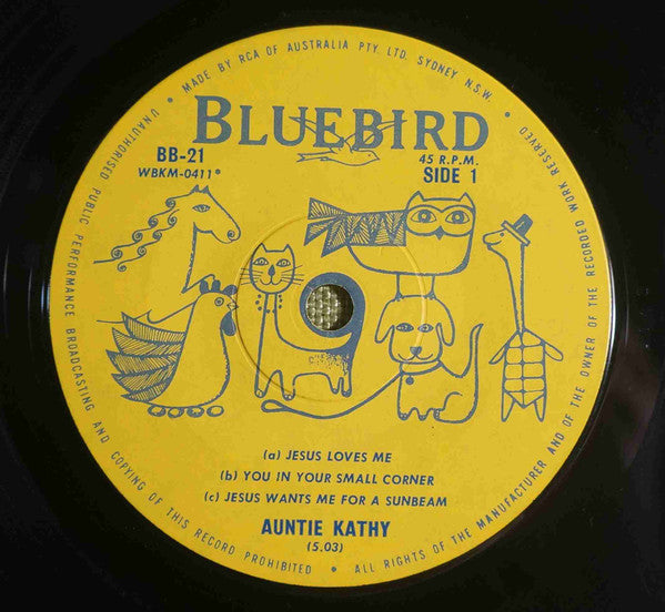 Auntie Kathy : All Things Bright And Beautiful (7")