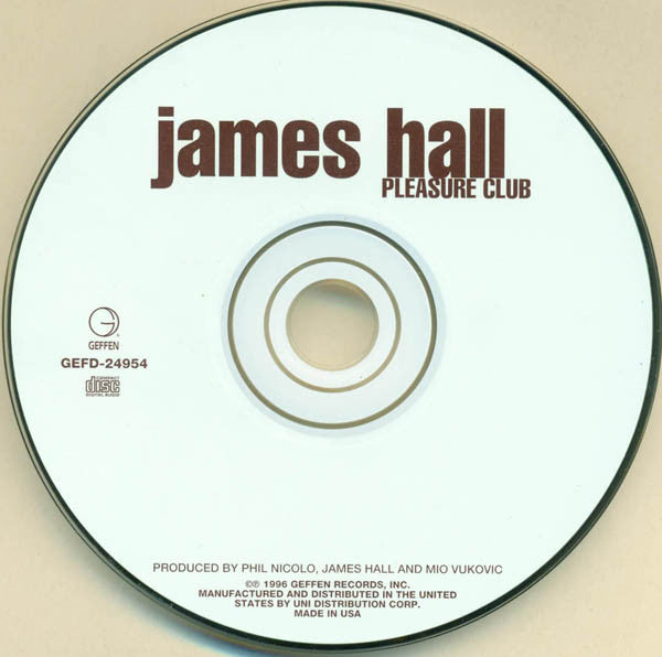 James Hall : Pleasure Club (CD, Album)