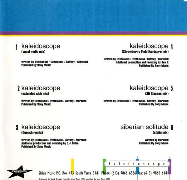 Base-X : Kaleidoscope (CD, Maxi)