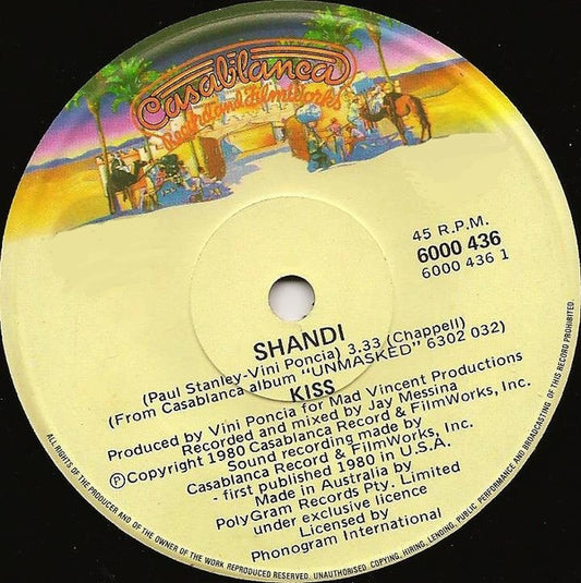Kiss : Shandi  (7", Single)